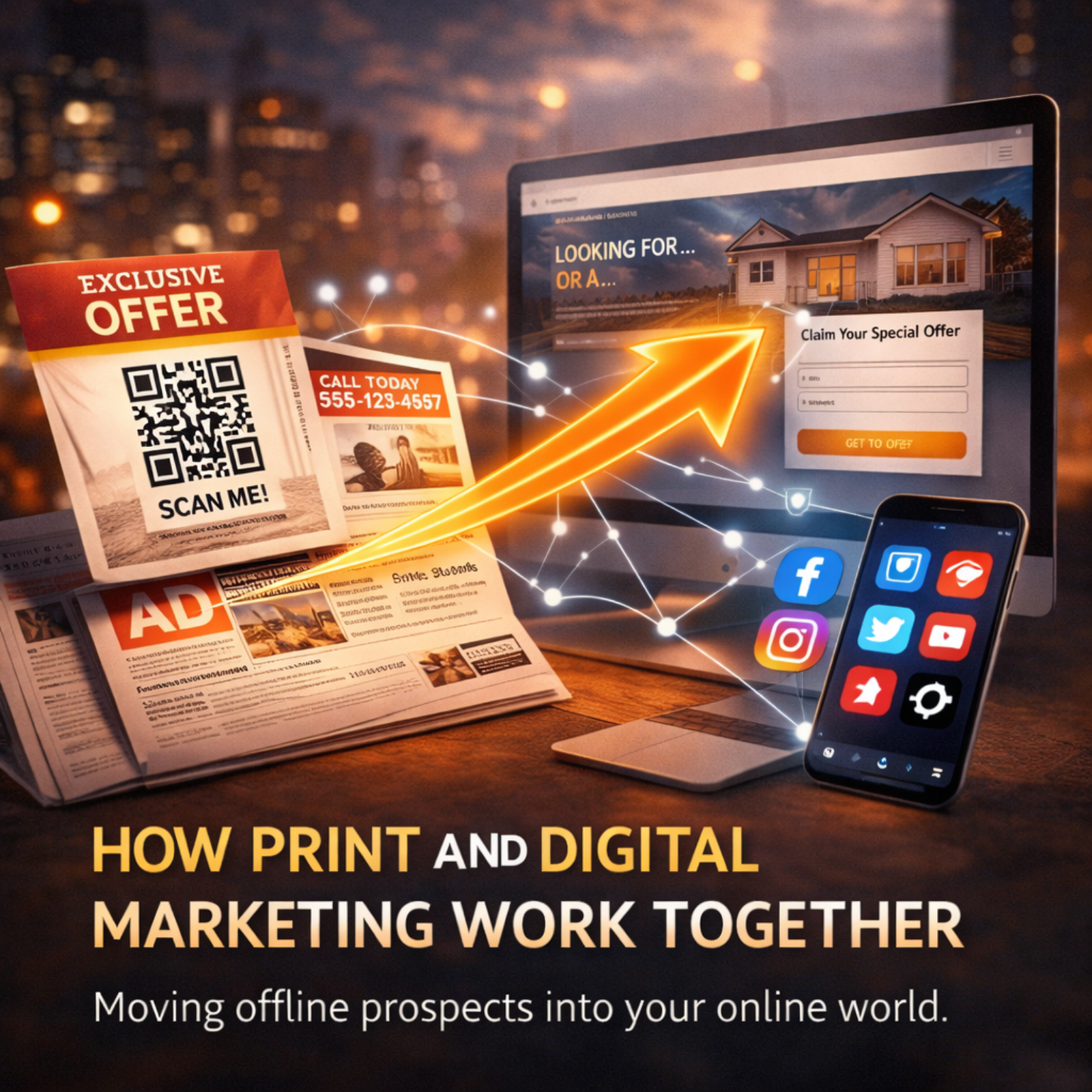 How Print and Digital Marketing Work Together for Local Business Growth | AR Smart Marketing
